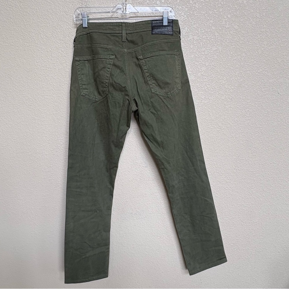 AG Adriano Goldschmied Tellis Modern Slim Olive Green Jeans Men’s 29x31 - Picture 3 of 10